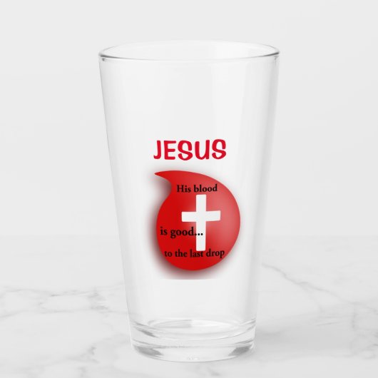 BLUT von Jesus individualisieren Es fügen Sie Name Glas (Vorderseite)
