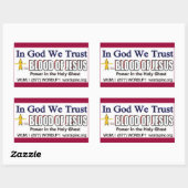 Blut von Jesus Sticker (Blatt)