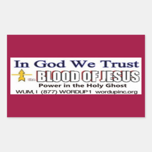Blut von Jesus Sticker