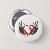 Blut Wings - Emo, Rock, goth, Alternative, Schmutz Button (Vorne & Hinten)