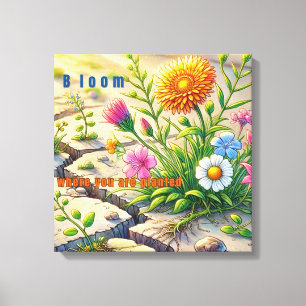 Blut, wo Sie gepflanzt sind Leinwanddruck