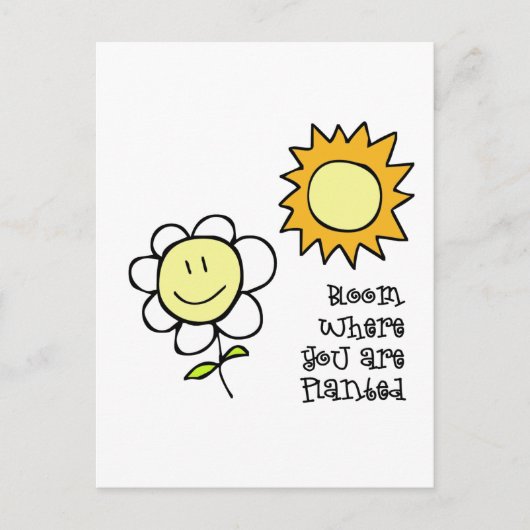 Blut, wo Sie gepflanzt sind Postkarte (Vorderseite)