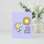 Blut, wo Sie gepflanzt sind Postkarte (Stehend Vorderseite)