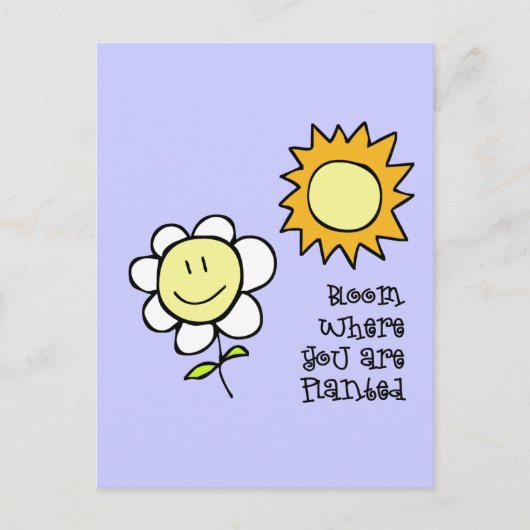 Blut, wo Sie gepflanzt sind Postkarte (Vorderseite)