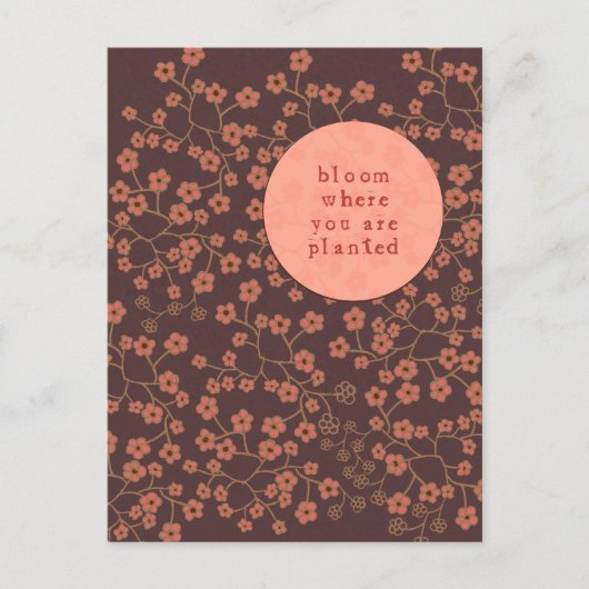 Blut, wo Sie gepflanzt sind Postkarte (Vorderseite)