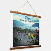 Blut, wo Sie gepflanzt sind Wandteppich Mit Holzrahmen (Gewinkelt)