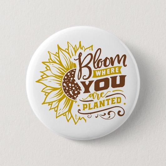 Blut, wo Sie gepflanzt werden Button (Vorderseite)