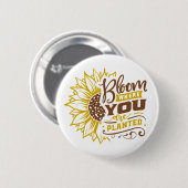 Blut, wo Sie gepflanzt werden Button (Vorne & Hinten)