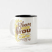 Blut, wo Sie gepflanzt werden Zweifarbige Tasse (Vorderseite Links)