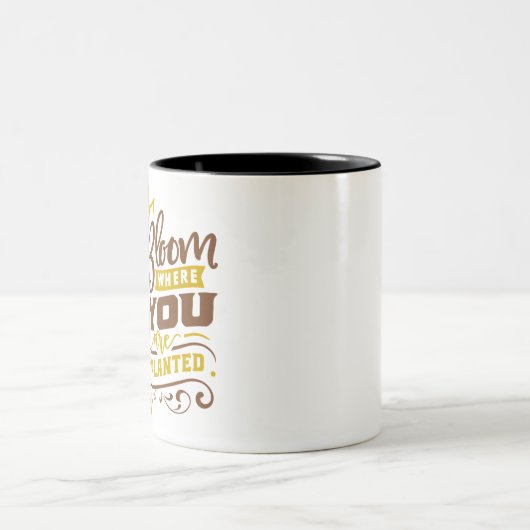 Blut, wo Sie gepflanzt werden Zweifarbige Tasse (Mittel)