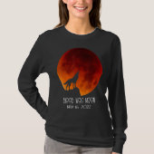 Blut Wolf Moon Gesamter Lunar Eclipse 16. Mai 2022 T-Shirt (Vorderseite)