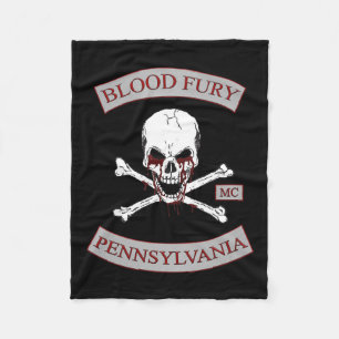 Blut-Wut Lux-Decke Fleecedecke