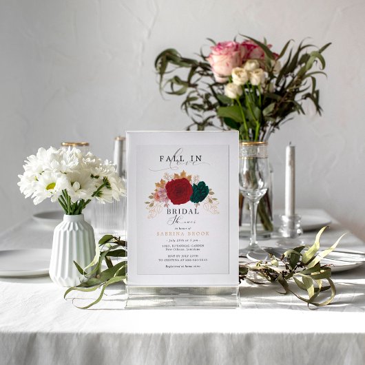 Blutabfall in der Liebe Brautparty Einladung