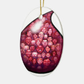 Blutabfall Keramik Ornament (Links)