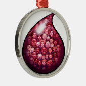 Blutabfall Ornament Aus Metall (Rechts)