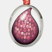 Blutabfall Ornament Aus Metall (Links)