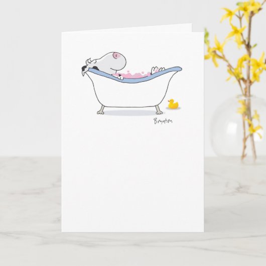 BLUTBAD KARTE (Gelbe Blume)