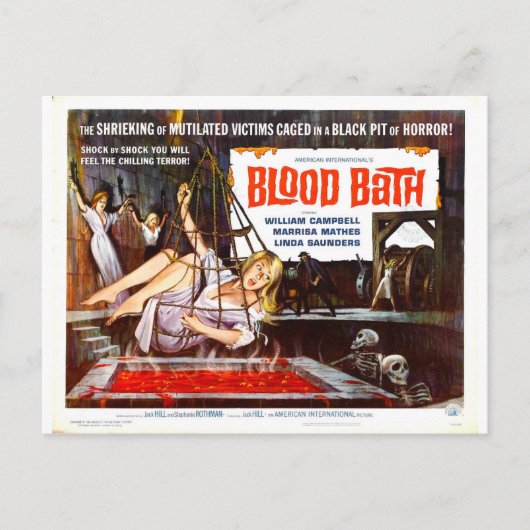 BLUTBAD POSTCARD POSTKARTE (Vorderseite)