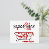 Blutbad Postkarte (Stehend Vorderseite)