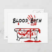 Blutbad Postkarte (Vorne/Hinten)
