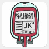 Blutbank am beruhigensten Aufkleber (Vorderseite)