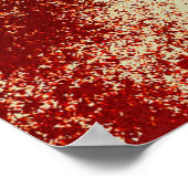 blutbefleckter Spritzer Poster (Ecke)