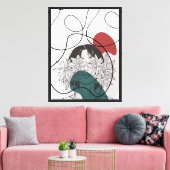 Blutbild Leinwanddruck (Insitu (Wohnzimmer))