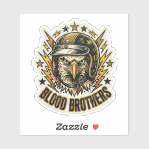 Blutbrüder Biker Adler Helm Aufkleber