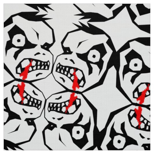 Blutdemon Halloween-Stoff Stoff (Muster)
