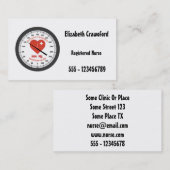 Blutdruck-Monitor-Krankenschwester-Doktor Visitenkarte (Vorne/Hinten)