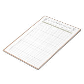 Blutdruck Notizblock (angewinkelt)