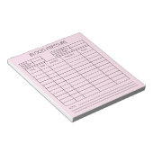 Blutdruck Notizblock (angewinkelt)