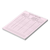 Blutdruck Notizblock (Rotiert)