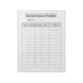 Blutdruck-Tracker Notizblock (Rotiert)
