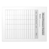 Blutdruck-Tracker Notizblock (Vorderseite)