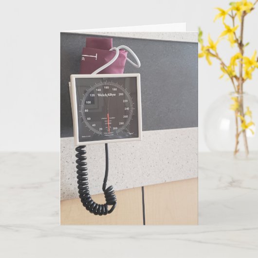 "Blutdruckmonitor" - Gute Karte (Gelbe Blume)