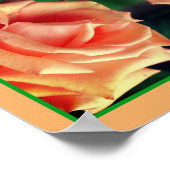 Blutdruckschmerzen Rose Abstrakt Poster (Ecke)