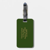 Blutdruckschmerzen Rose Personalisiert Gepäckanhänger (Rückseite vertikal)