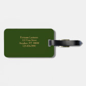 Blutdruckschmerzen Rose Personalisiert Gepäckanhänger (Rückseite horizontal)