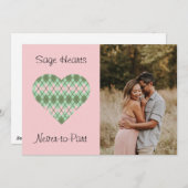 Blutdrucksenkung und rosa Raute (rosa) Feiertagskarte (Vorne/Hinten)