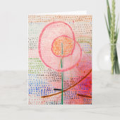 Blüte (1934) von Paul Klee - Abstrakte Kunst Karte (Vorderseite)