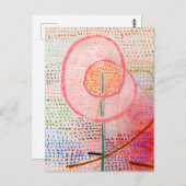 Blüte (1934) von Paul Klee - Abstrakte Kunst Postkarte (Vorne/Hinten)