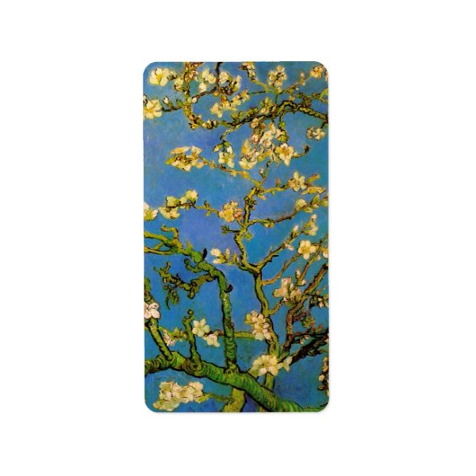 Blüte Almond Tree von Vincent van Gogh Adressaufkleber (Vorne)