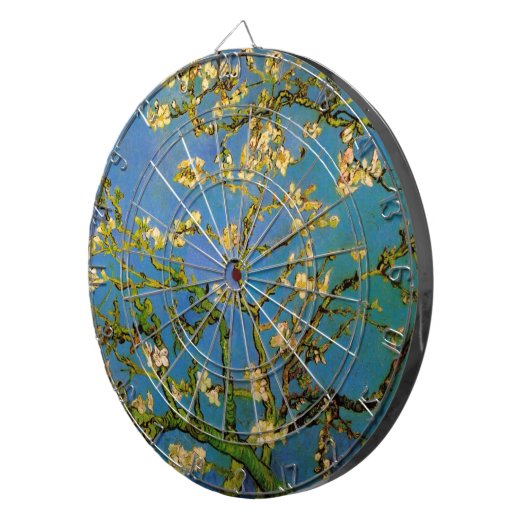 Blüte Almond Tree von Vincent van Gogh Dartscheibe (Vorderseite rechts)