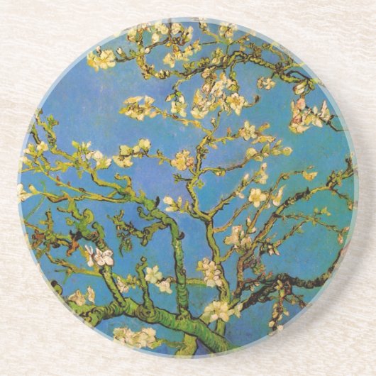 Blüte Almond Tree von Vincent van Gogh Getränkeuntersetzer (Vorne)