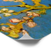 Blüte Almond Tree von Vincent van Gogh Poster (Ecke)