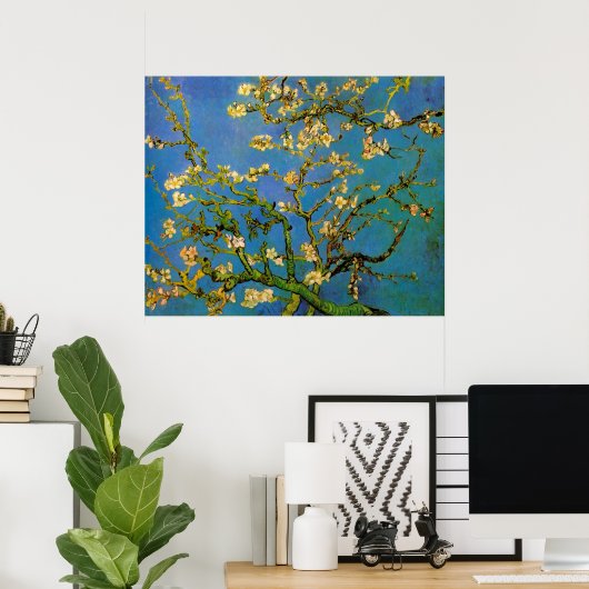 Blüte Almond Tree von Vincent van Gogh Poster (Heimbüro)