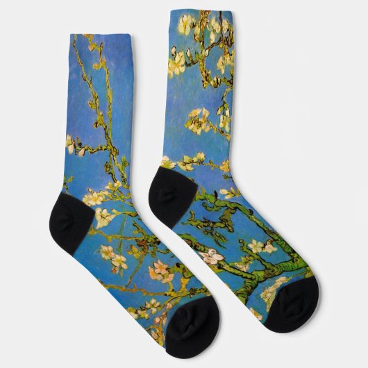 Blüte Almond Tree von Vincent van Gogh Socken (Rechts)