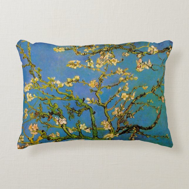 Blüte Almond Tree von Vincent van Gogh Zierkissen (Vorderseite)