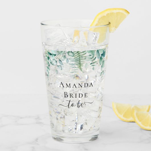 Blüte als Eukalyptus-Grünland Glas (Rückseite Ice)